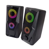 Esperanza EGS103 Altoparlanti 2.0 LED neri 6W