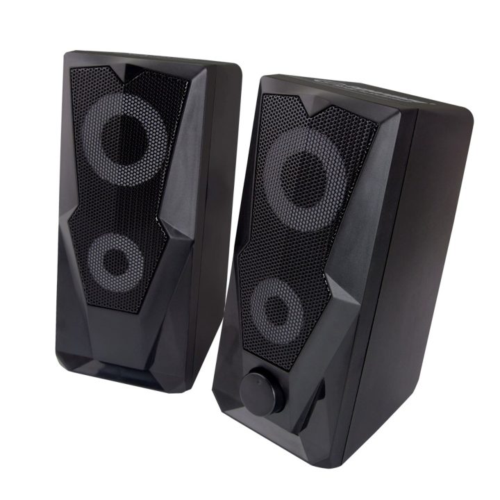 Esperanza EGS103 Altoparlanti 2.0 LED neri 6W