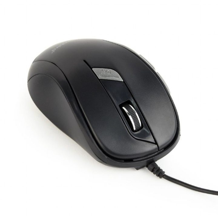 Gembird MUS-6B-01 mouse ambidestro USB Type-A ottico 1600 DPI