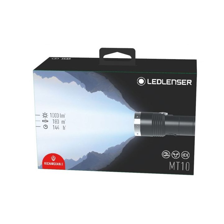 Ledlenser MT10 Torcia manuale Nero Argento LED