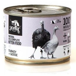 3COTY 47. Tacchino e oca per gattini - cibo umido per gatti - 180g