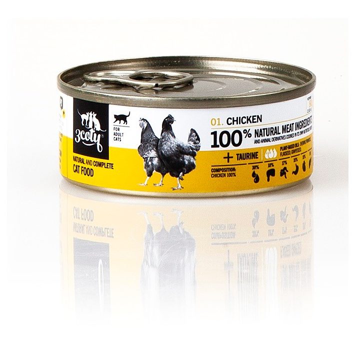 3COTY Pollo - cibo umido per gatti - 80g