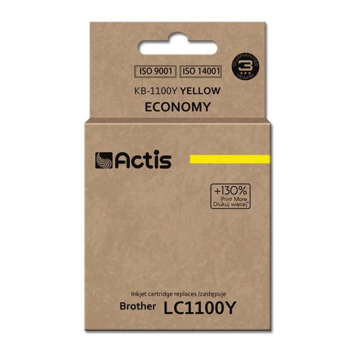 Actis KB-1100Y Inchiostro (sostituzione per Brother LC1100Y/980Y Standard 19 ml giallo)