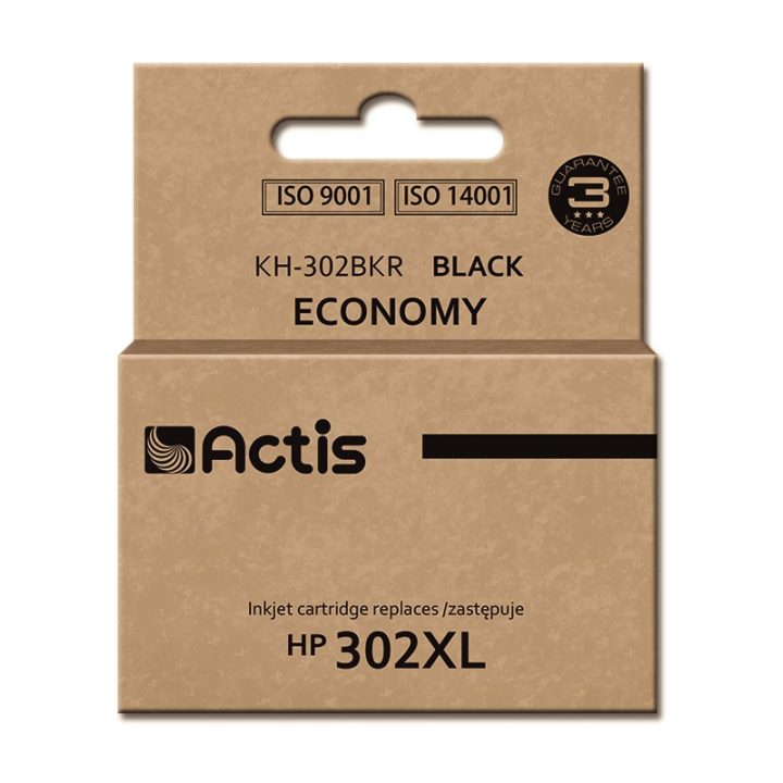 Actis KH-302BKR Inchiostro (sostituzione HP 302XL F6U68AE Premium 15 ml nero)