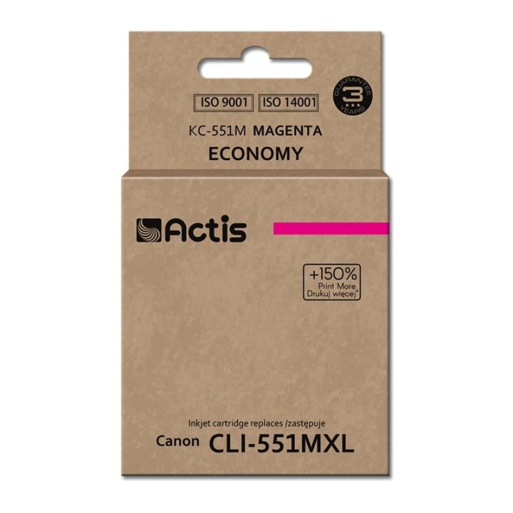 Actis KC-551M Inchiostro (sostituzione Canon CLI-551M Standard 12 ml magenta)