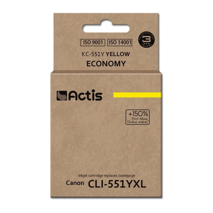 Actis KC-551Y Inchiostro (sostituzione Canon CLI-551Y Standard 12 ml giallo)
