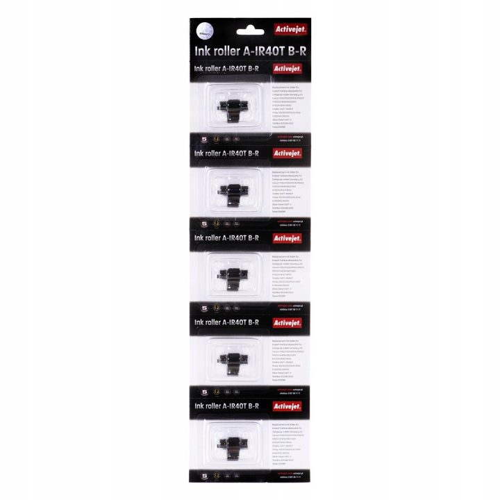 Activejet A-IR40T set rulli colore (ricambio per Epson IR40T Supreme nero magenta 5 pz)