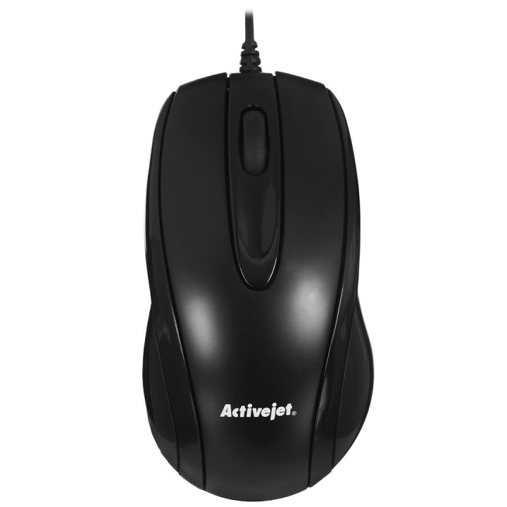 Activejet AMY-083 mouse cablato USB (ottico 1000 DPI nero)