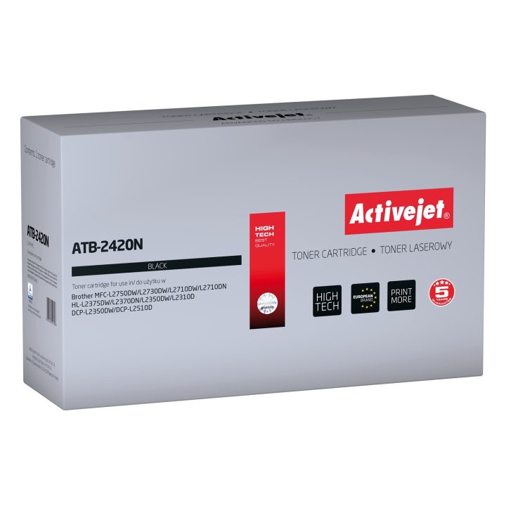Activejet ATB-2420N Toner (sostituzione per Brother TN-2420A Supreme 3000 pagine nero)