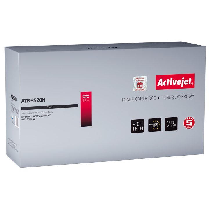 Activejet ATB-3520N Toner (sostituzione per Brother TN-3520 Supreme 20000 pagine nero)