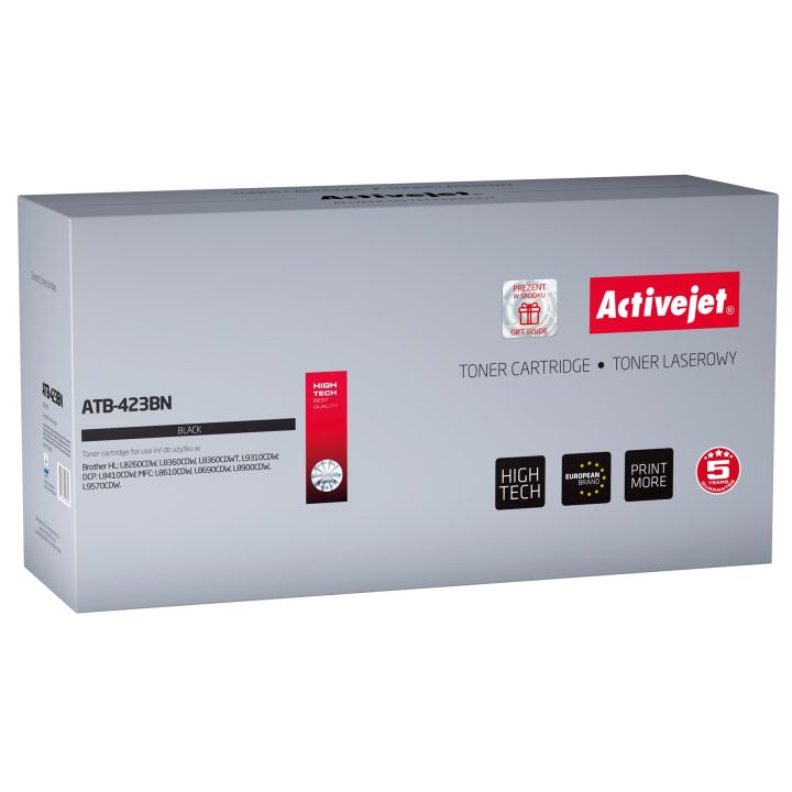 Activejet ATB-423BN Toner (sostituzione per Brother TN-423BK Supreme 6500 pagine nero)