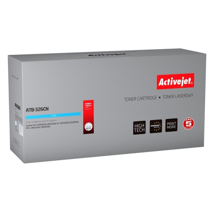 Activejet ATB-326CN Toner (sostituzione per Brother TN-326C Supreme 3500 pagine ciano)