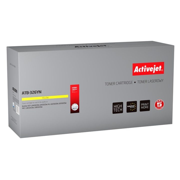Activejet ATB-326YN Toner (sostituzione per Brother TN-326Y Supreme 3500 pagine giallo)