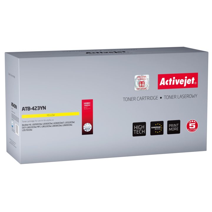 Activejet ATB-423YN Toner (sostituzione per Brother TN-423Y Supreme 4000 pagine giallo)