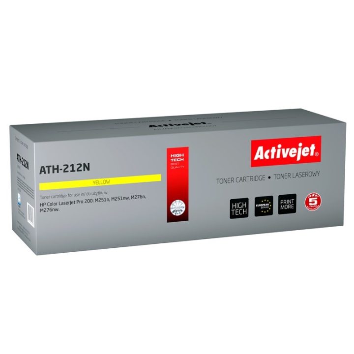 Activejet ATH-212N Toner (sostituzione per HP 131A CF212A Canon CRG-731Y Supreme 1800 pagine giallo)