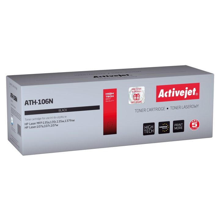 Activejet ATH-106N toner (sostitutivo per HP 106A W1106A Supreme 1000 pagine nero)