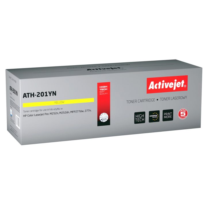 Activejet ATH-201YN Toner per stampante HP HP 201A CF402A CRG045 sostituzione Supreme 1400 pagine giallo)