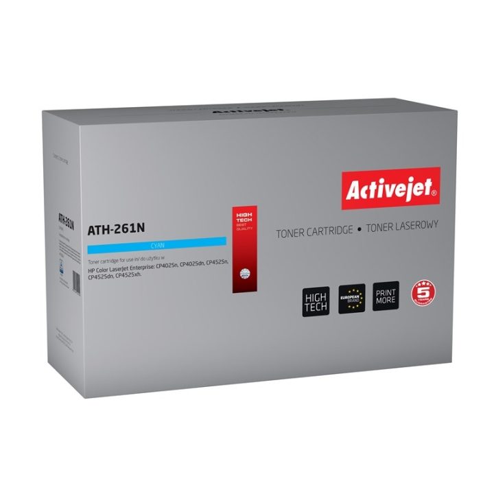 Activejet ATH-261N toner per stampante HP sostituzione HP CE261A Supreme 11000 pagine ciano