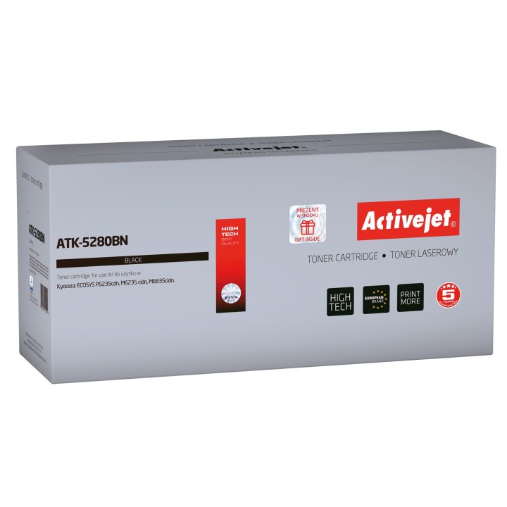 Activejet ATK-5280BN Toner (sostituzione per Kyocera TK-5280K Supreme 13000 pagine nero)