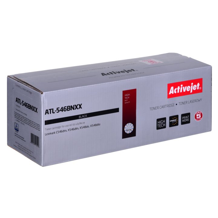 Activejet ATL-546BNXX toner (compatibile con LEXMARK C546U1KG Supreme 8000 pagine nero)