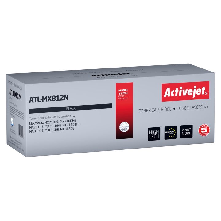 Activejet ATL-MX812N toner (compatibile con Lexmark 62D2000 Supreme 6000 pagine nero)