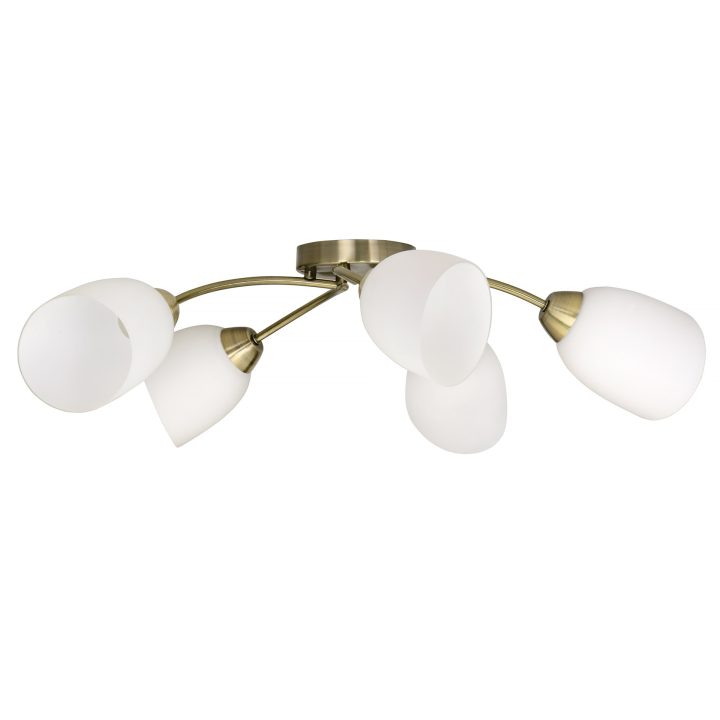 Lampada a sospensione plafoniera classica Activejet BENITA Patina 5xE27 per soggiorno
