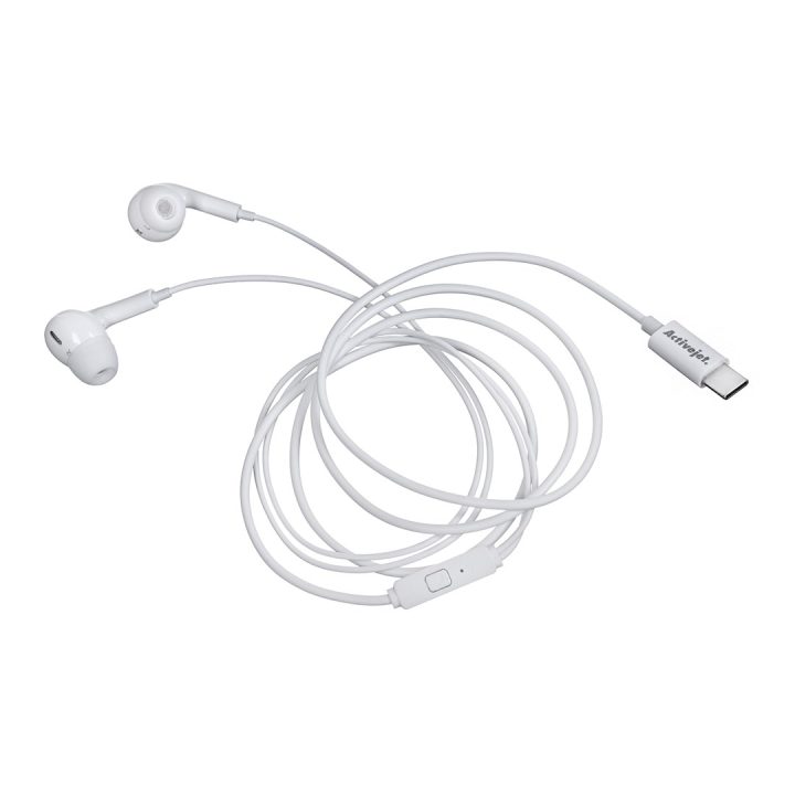 Activejet Cuffie cablate Type C bianche