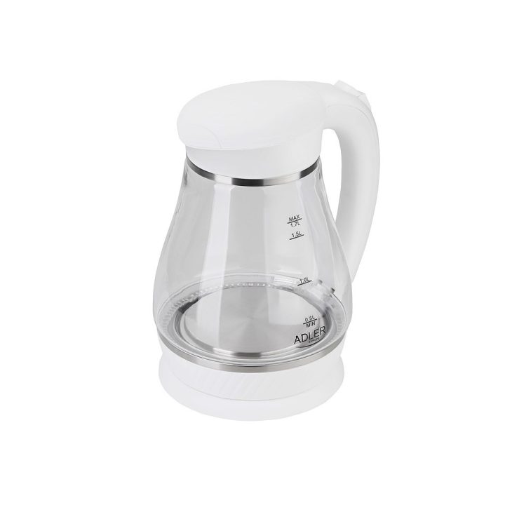 Adler AD 1274 B bollitore elettrico 1.7 L bianco trasparente 2200 W