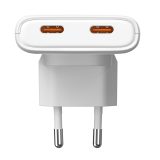 Akyga USB Ladegerät 65 W USB-C® Bianco Cuffie Telefono mobile Auricolare Netbook Laptop Smartphone Power bank Altoparlante porta