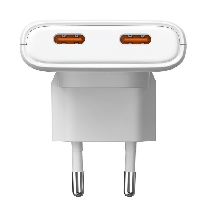 Akyga USB Ladegerät 65 W USB-C® Bianco Cuffie Telefono mobile Auricolare Netbook Laptop Smartphone Power bank Altoparlante porta