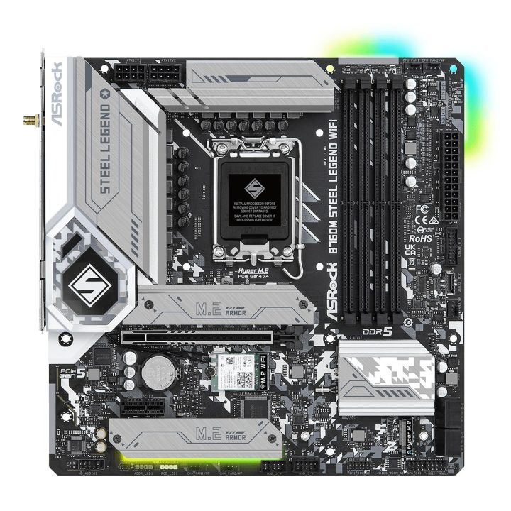 Asrock B760M Steel Legend WiFi Intel B760 LGA 1700 micro ATX