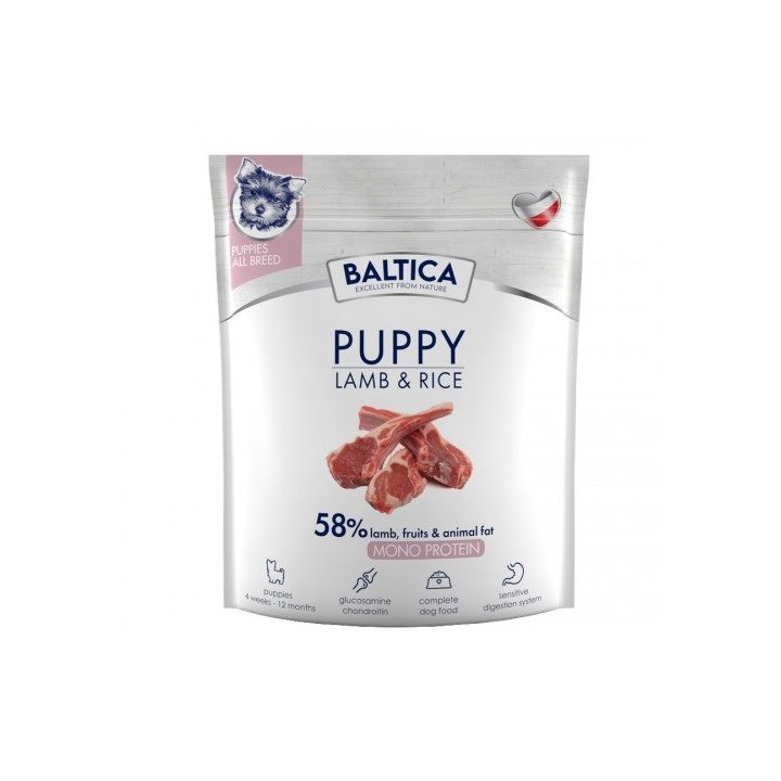 BALTICA Nutraceutic Puppy Monoprotein Agnello con riso - cibo secco per cani - 1kg