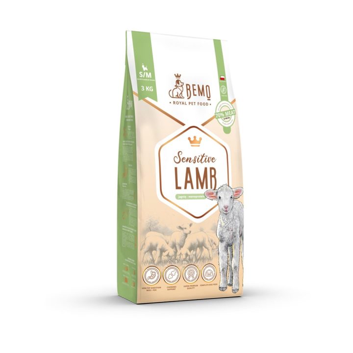 BEMO Sensitive Agnello Small/Medium Mono - cibo secco per cani - 3kg