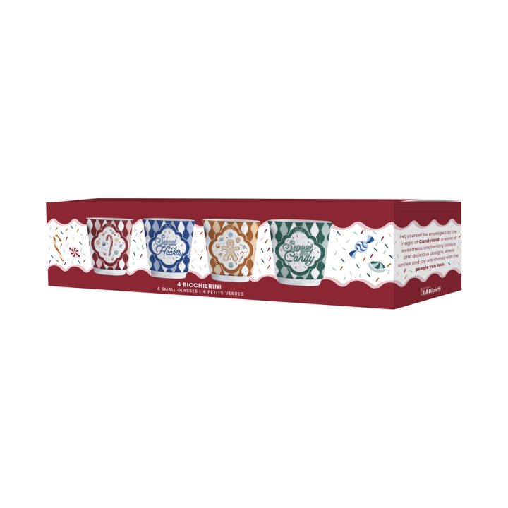 Set di 4 bicchierini BIALETTI Candyland 4 x 80 ml (NCANDY010)