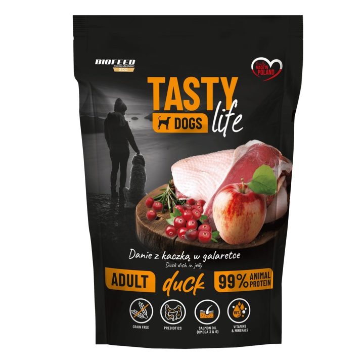 BIOFEED Tasty Dogs Life Anatra - cibo umido per cani - 150g