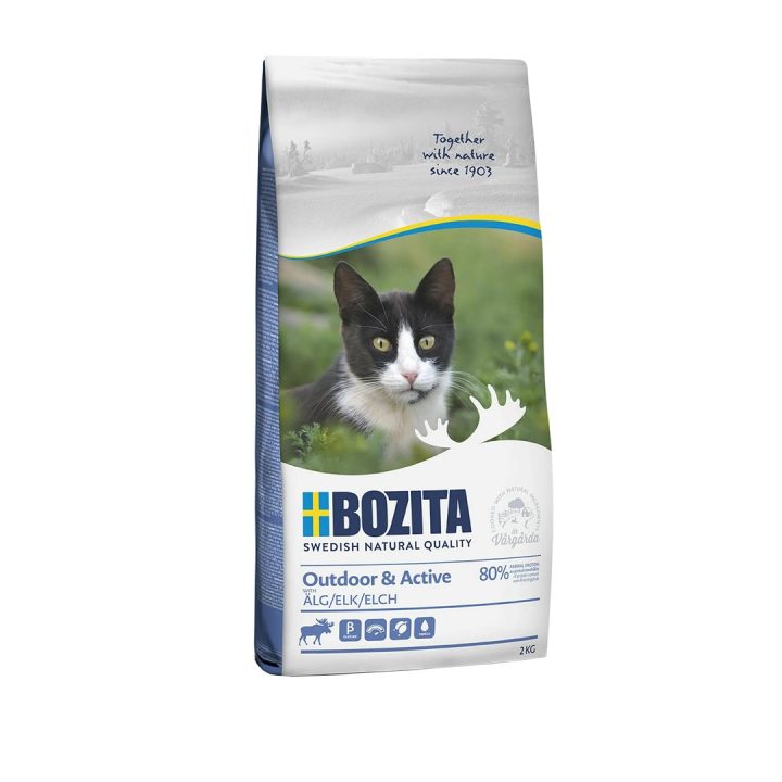 BOZITA Esterno & Attivo alce – cibo secco per gatti – 2kg