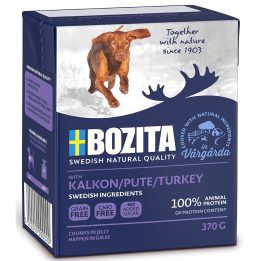 BOZITA Cibo umido per cani Bocconcini in gelatina Tacchino 370 g