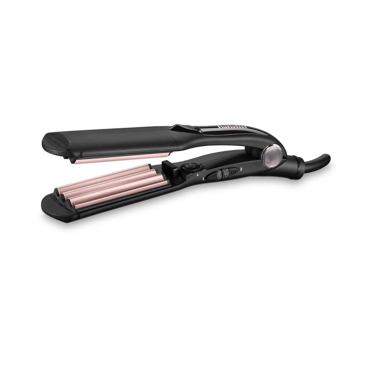 BaByliss The Crimper Piastra ondulante Caldo Nero Rosa 70.9 (1.8 m)
