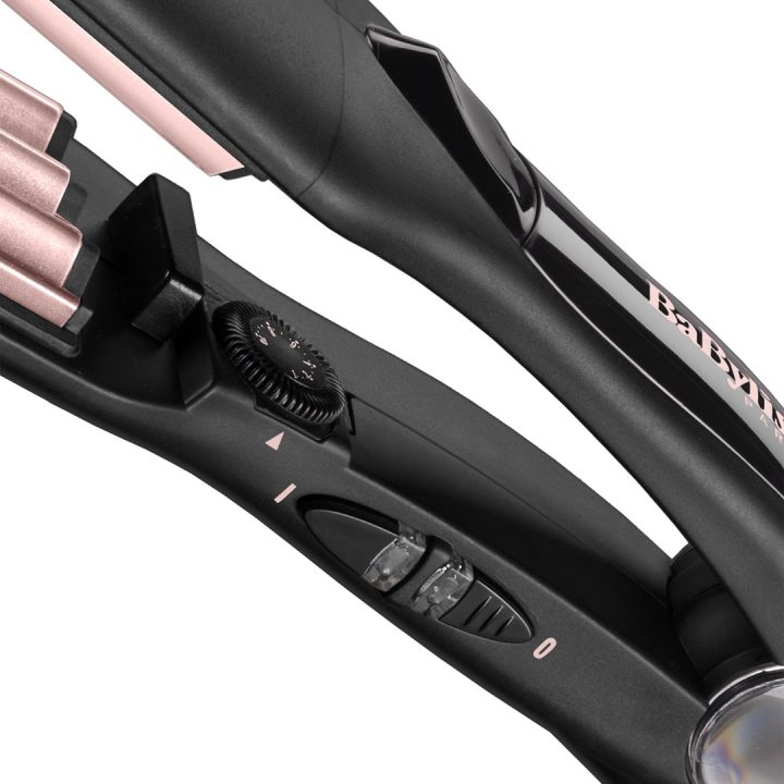 BaByliss The Crimper Piastra ondulante Caldo Nero Rosa 70.9 (1.8 m)