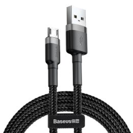 Baseus Cafule 2.4A 1m Micro USB cavo (grigio/nero)