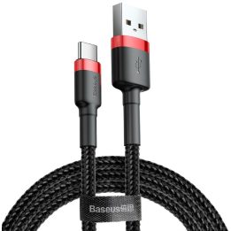 Baseus Cafule USB cavo 2 m USB A USB C nero rosso