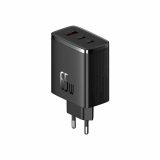 Caricabatterie da parete Baseus OS-Cube Pro 2 x USB-C + USB 65W nero