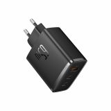 Caricabatterie da parete Baseus OS-Cube Pro 2 x USB-C + USB 65W nero