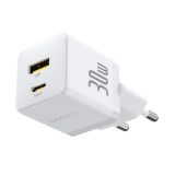Caricabatterie da parete Baseus Palm 30W USB-C USB-A bianco