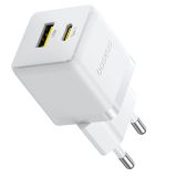 Caricabatterie da parete Baseus Palm 30W USB-C USB-A bianco