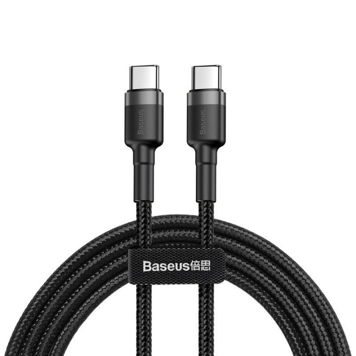 Cavo USB-C PD Baseus Cafule PD 2.0 QC 3.0 60W 1m (nero e grigio)