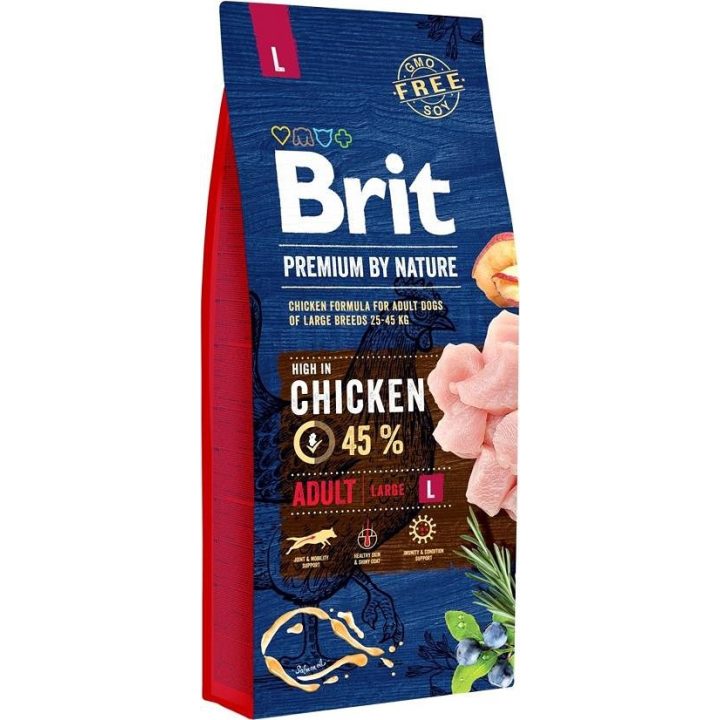 BRIT Premium by Nature Adult Large Pollo - cibo secco per cani - 15 kg