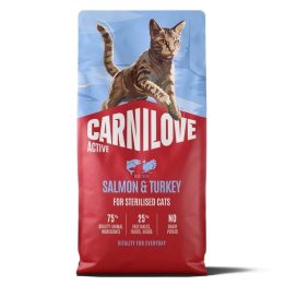 CARNILOVE Active Cat Salmone e Tacchino Sterilizzato - cibo secco per gatti - 6kg