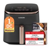 Cosori Turbo Blaze Chef Edition Single 6 L Autonomo 1725 W Friggitrice ad aria calda Nero Rosa oro