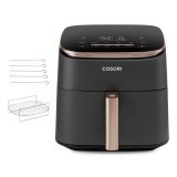Cosori Turbo Blaze Chef Edition Single 6 L Autonomo 1725 W Friggitrice ad aria calda Nero Rosa oro